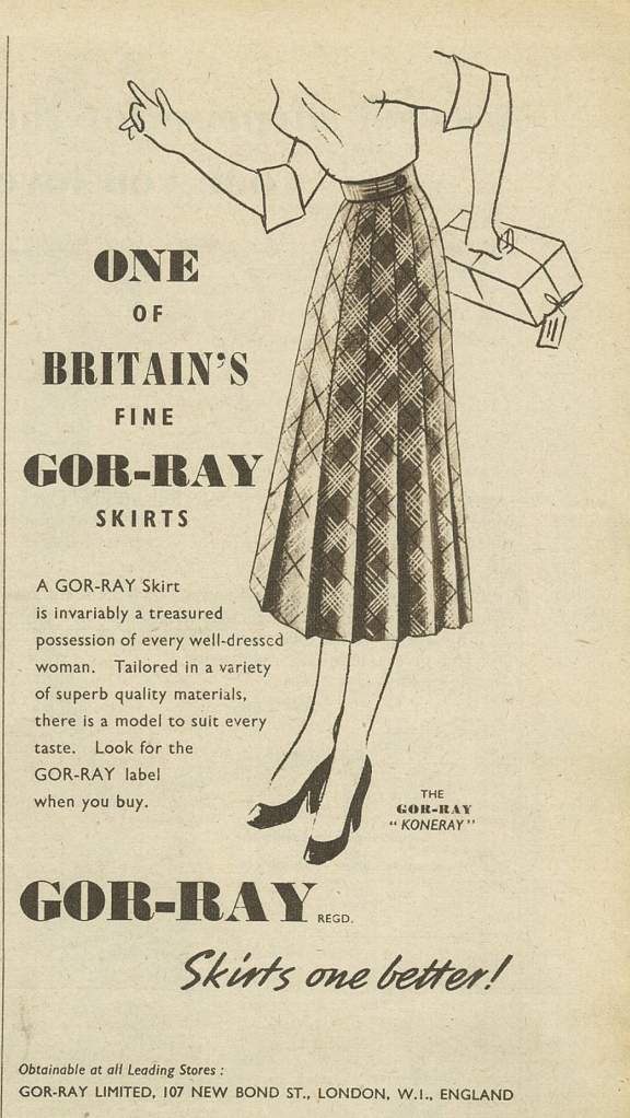 GOr-ray Womens Weekly 1951 Advertisment
